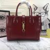 Best Replicas Bags - Replica Gucci Jackie 1961 Large Tote - Red/Black/Grey Shop For Best Louis Vuitton LV Replica Bags With Cheap Price