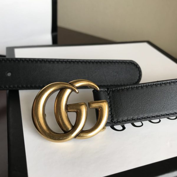 Gucci Vintage Replica Belt – Gold & Black Classic Style - Image 6