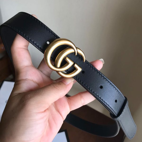 Gucci Vintage Replica Belt – Gold & Black Classic Style - Image 7