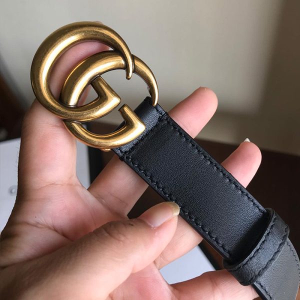 Gucci Vintage Replica Belt – Gold & Black Classic Style - Image 8