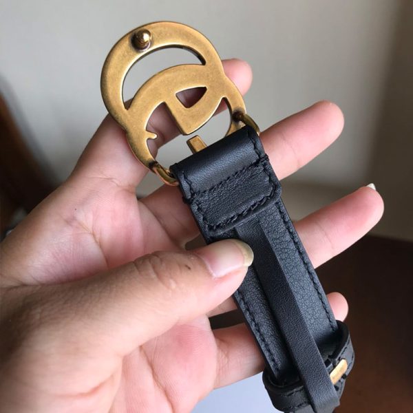 Gucci Vintage Replica Belt – Gold & Black Classic Style - Image 5