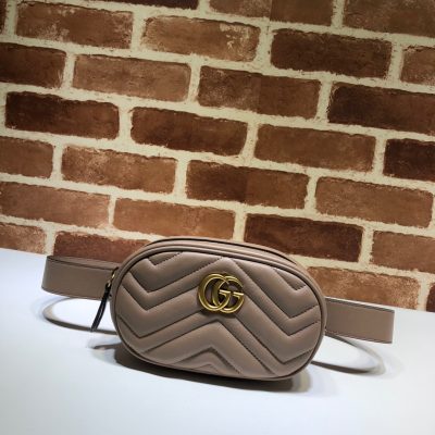 Replica Gucci Marmont Leather Belt Bag 476434