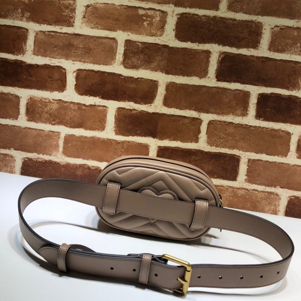 Replica Gucci Marmont Leather Belt Bag 476434 - Image 3