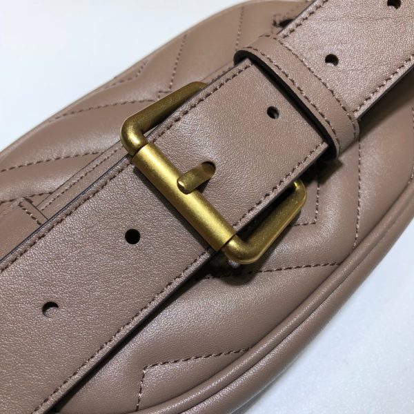 Replica Gucci Marmont Leather Belt Bag 476434 - Image 5
