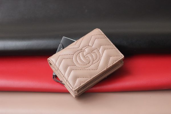 Replica Gucci Marmont Card Case Wallet 466492 - Stylish & Compact - Image 2