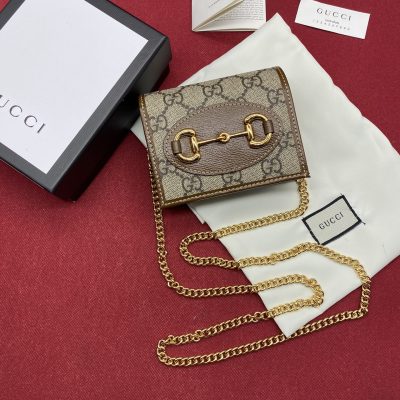 Gucci Horsebit 1955 Replica Card Case Wallet