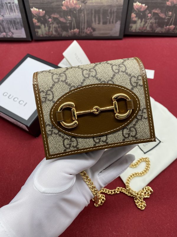 Gucci Horsebit 1955 Replica Card Case Wallet - Image 3