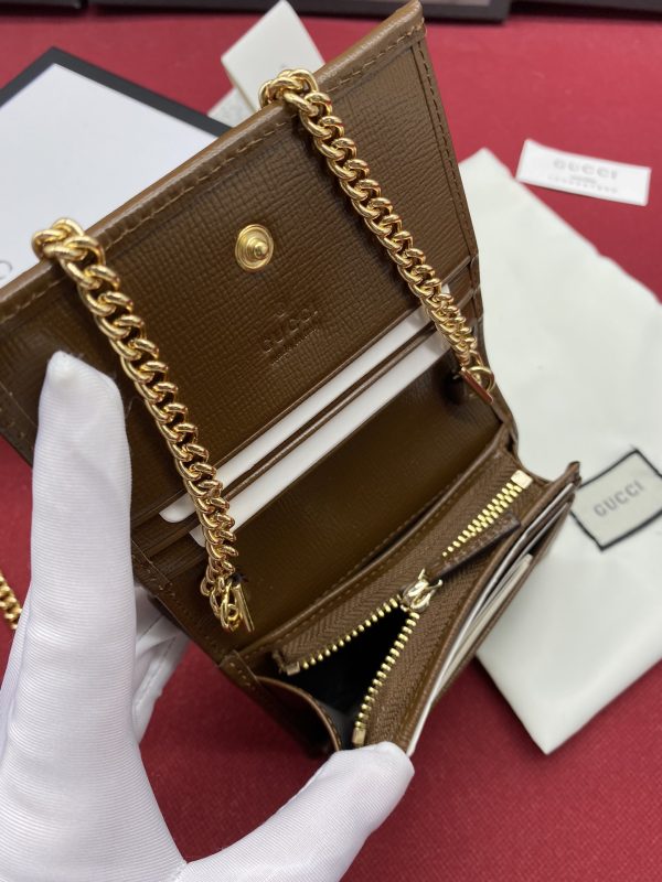 Gucci Horsebit 1955 Replica Card Case Wallet - Image 6