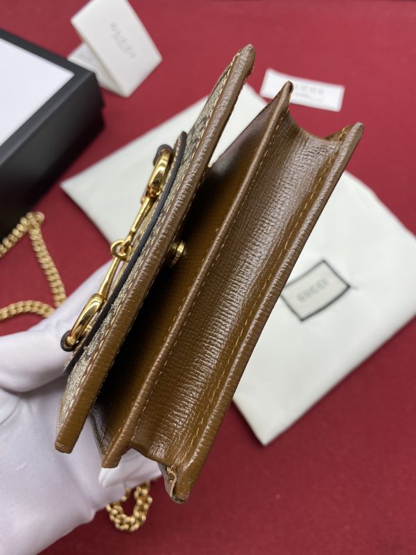 Gucci Horsebit 1955 Replica Card Case Wallet - Image 7