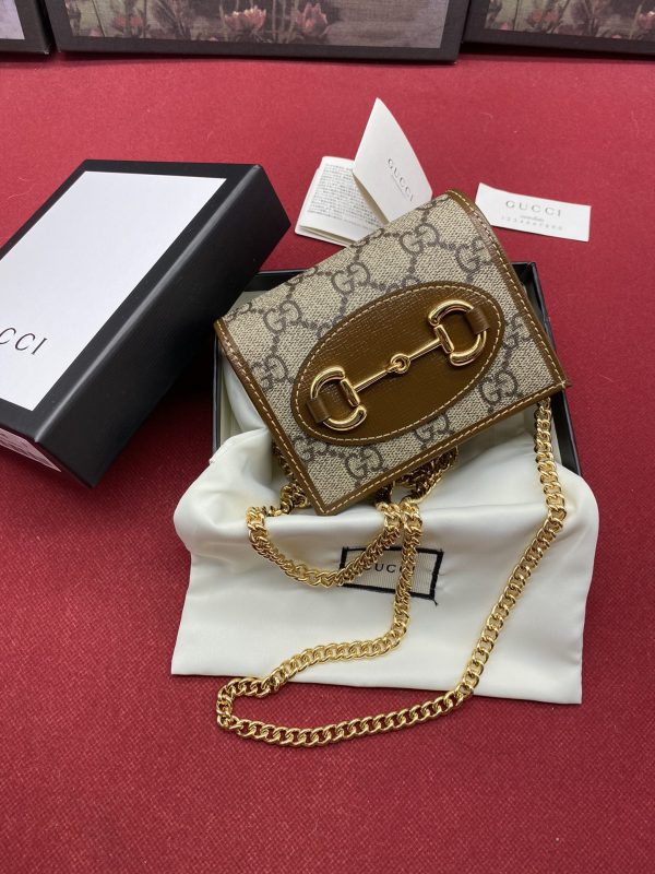 Gucci Horsebit 1955 Replica Card Case Wallet - Image 9