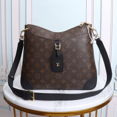Replica Louis Vuitton Aaa-Odeon Mm Black/Natural M45352