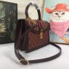 Best Replicas Bags - Gucci Ophidia Small Top Handle Replica with Web Strap Shop For Best Louis Vuitton LV Replica Bags With Cheap Price