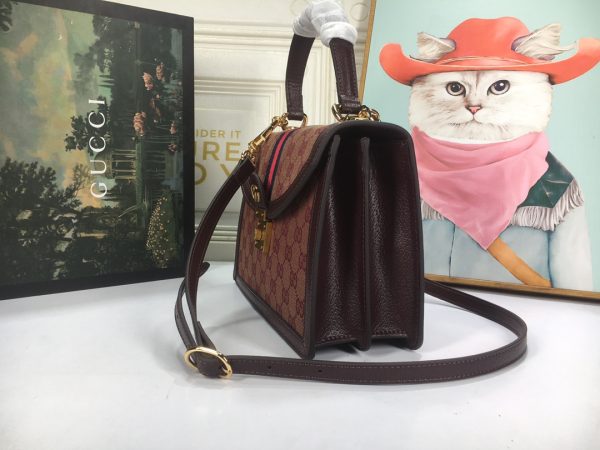Gucci Ophidia Small Top Handle Replica with Web Strap - Image 3