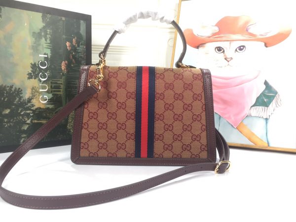 Gucci Ophidia Small Top Handle Replica with Web Strap - Image 4