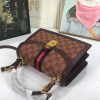 Best Replicas Bags - Gucci Ophidia Small Top Handle Replica with Web Strap Shop For Best Louis Vuitton LV Replica Bags With Cheap Price