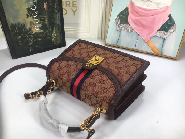 Gucci Ophidia Small Top Handle Replica with Web Strap - Image 5