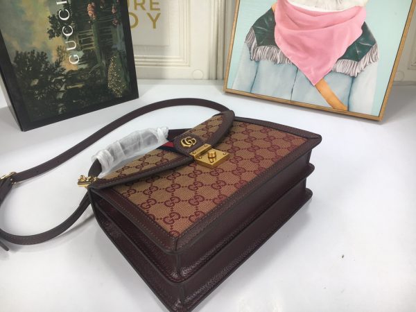 Gucci Ophidia Small Top Handle Replica with Web Strap - Image 6