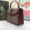 Best Replicas Bags - Gucci Ophidia Small Top Handle Replica with Web Strap Shop For Best Louis Vuitton LV Replica Bags With Cheap Price