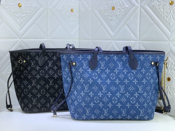 LV Replica Denim Neverfull MM Bag - Stylish & Durable