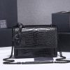 Best Replicas Bags - Replica YSL Sunset Croc Embossed Leather Bag 1737 Shop For Best Louis Vuitton LV Replica Bags With Cheap Price