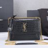Best Replicas Bags - Replica YSL Sunset Croc Embossed Leather Bag 1737 Shop For Best Louis Vuitton LV Replica Bags With Cheap Price