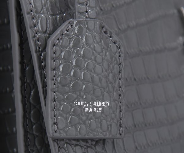 Replica YSL Sunset Medium Croc Embossed Leather Bag 1737 - Image 5