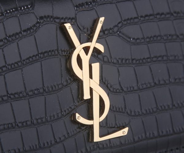 Replica YSL Sunset Croc Embossed Leather Bag 1737 - Image 6