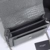 Best Replicas Bags - Replica YSL Sunset Medium Croc Embossed Leather Bag 1737 Shop For Best Louis Vuitton LV Replica Bags With Cheap Price