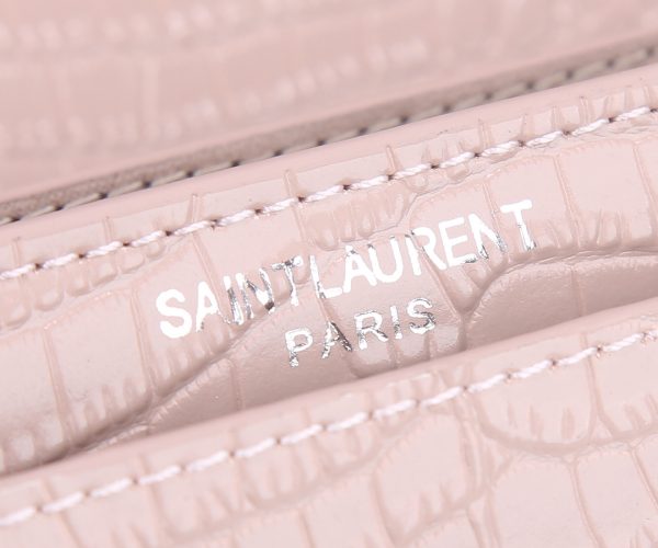 Replica YSL Sunset Medium Croc Embossed Leather Bag 1737 - Image 19