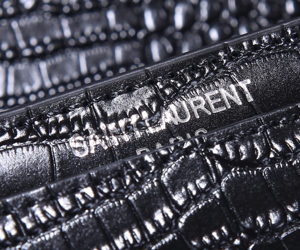 Replica YSL Sunset Croc Embossed Leather Bag 1737 - Image 19