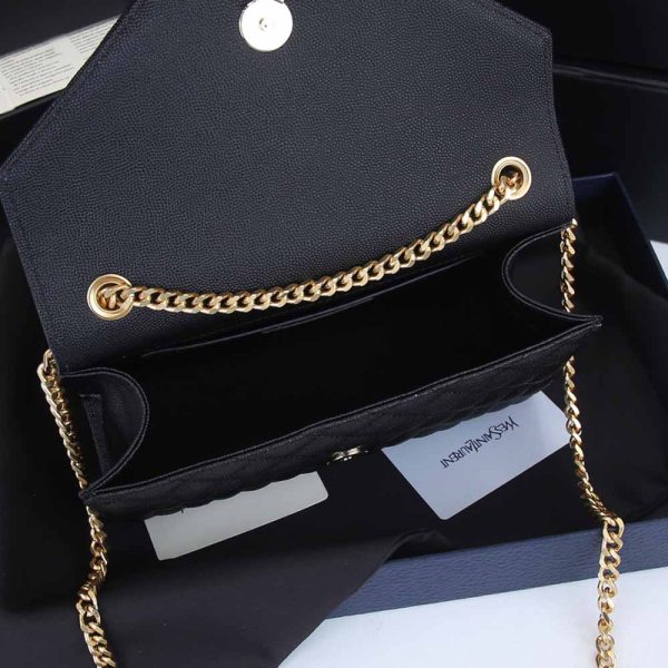 Replica YSL Envelope Small Embossed Leather Bag 1754 - Image 5