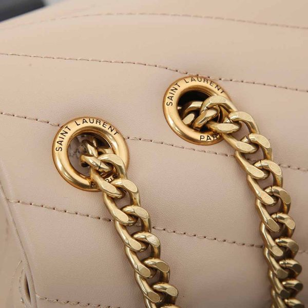Replica YSL Loulou Medium Matelasse Leather Bag in Beige - Image 7