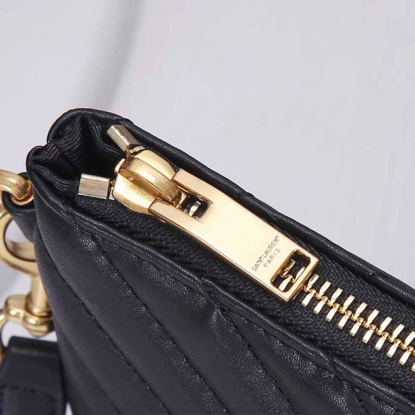 Replica YSL Monogram Tablet Pouch in Matelassé Leather - Image 5