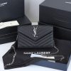 Best Replicas Bags - YSL Envelope Chain Wallet - Grain De Poudre Leather 1888 Replica Shop For Best Louis Vuitton LV Replica Bags With Cheap Price