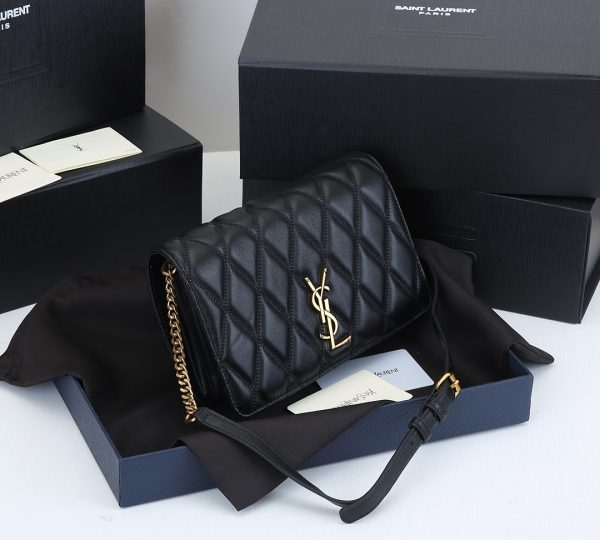 YSL Becky Chain Wallet - Quilted Lambskin Replica 1944 - Image 2