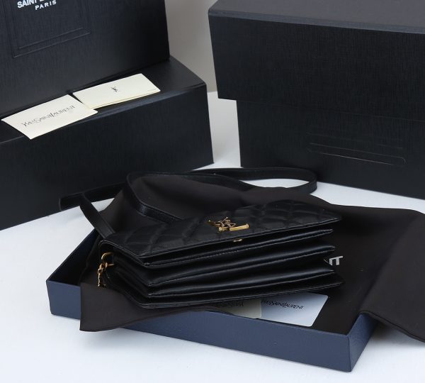 YSL Becky Chain Wallet - Quilted Lambskin Replica 1944 - Image 6