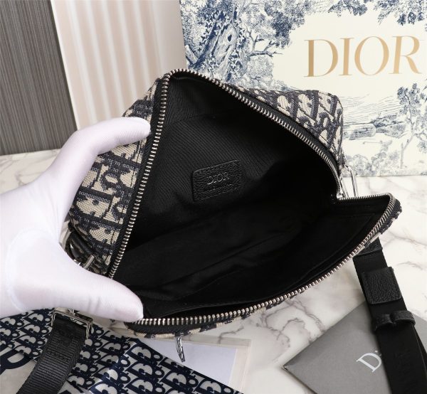 Replica Dior Safari Messenger Bag Black/Beige – Stylish & Durable - Image 10