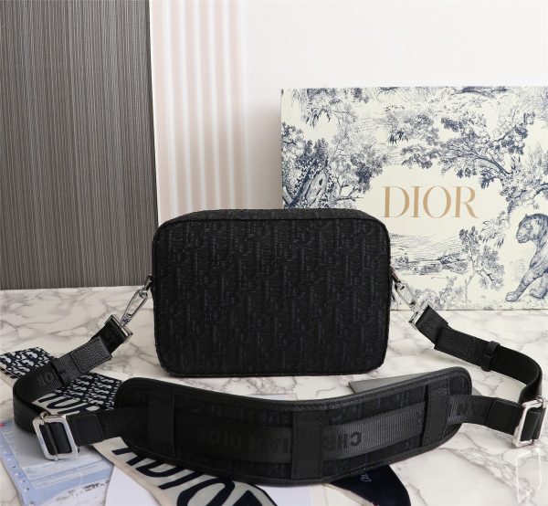 Replica Dior Safari Messenger Bag Black/Beige – Stylish & Durable - Image 3