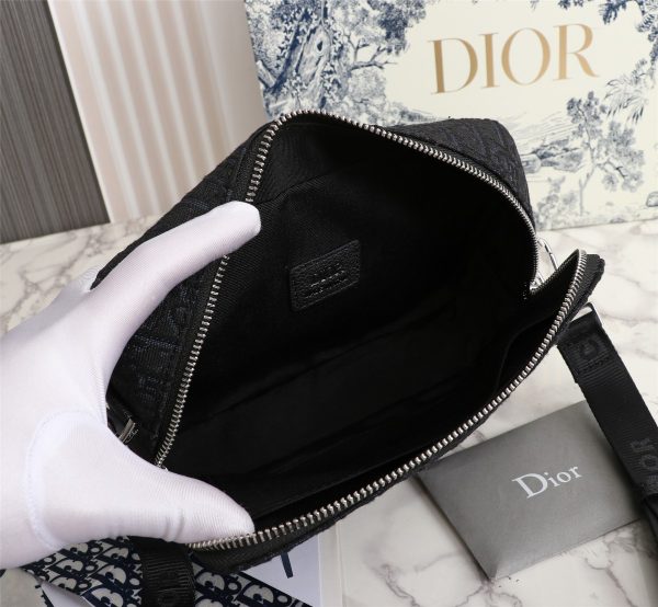 Replica Dior Safari Messenger Bag Black/Beige – Stylish & Durable - Image 5