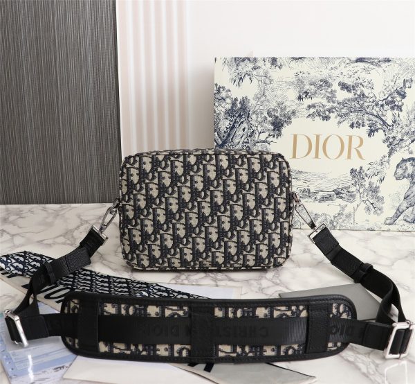 Replica Dior Safari Messenger Bag Black/Beige – Stylish & Durable - Image 8