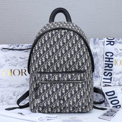 Replica Dior 42cm Rider Backpack | Beige & Blue Design