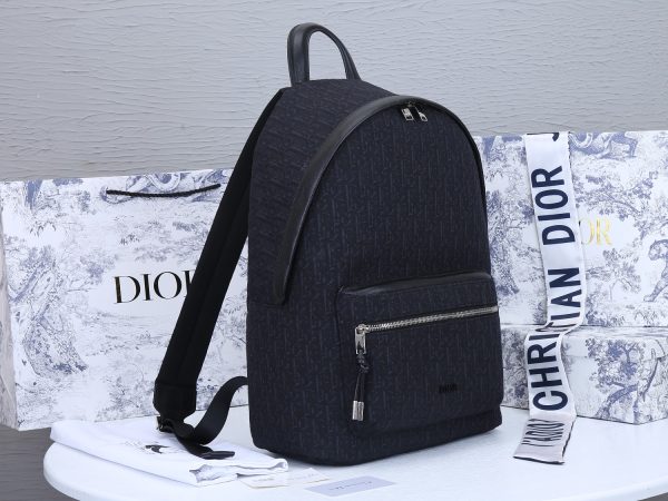 Replica Dior 42cm Rider Backpack | Beige & Blue Design - Image 7