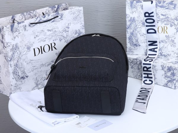 Replica Dior 42cm Rider Backpack | Beige & Blue Design - Image 9