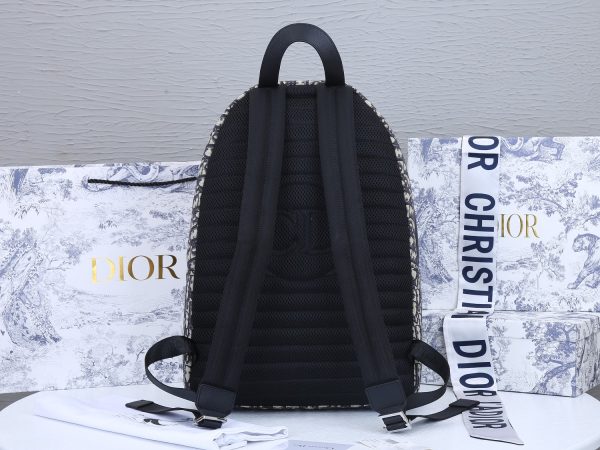 Replica Dior 42cm Rider Backpack | Beige & Blue Design - Image 3
