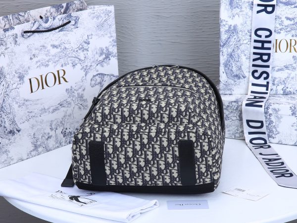 Replica Dior 42cm Rider Backpack | Beige & Blue Design - Image 4