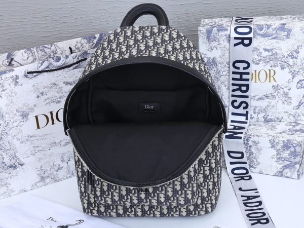 Replica Dior 42cm Rider Backpack | Beige & Blue Design - Image 5