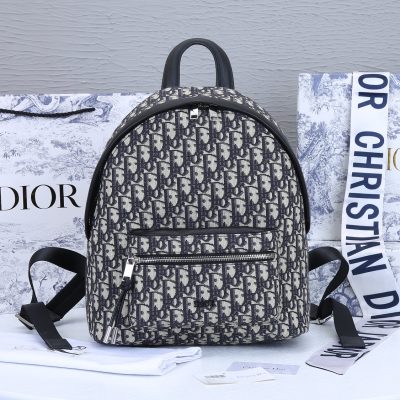 Replica Dior 38cm Rider Backpack in Beige & Blue