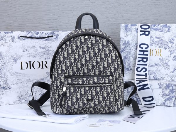 Replica Dior 38cm Rider Backpack in Beige & Blue