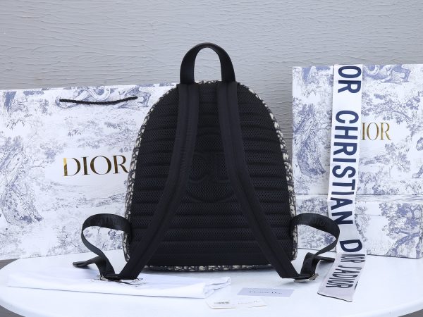 Replica Dior 38cm Rider Backpack in Beige & Blue - Image 3
