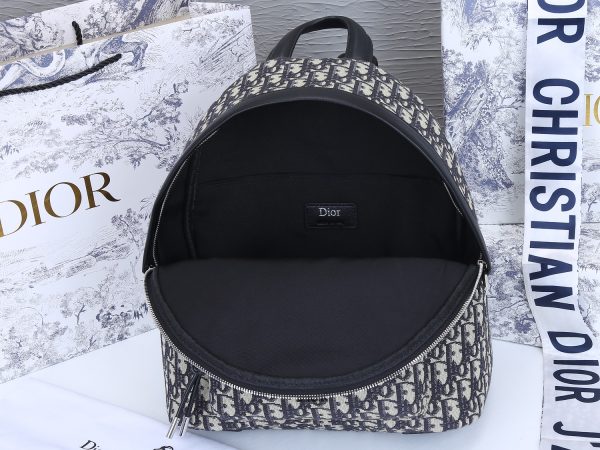 Replica Dior 38cm Rider Backpack in Beige & Blue - Image 5